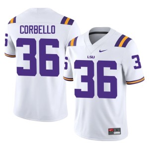 White College Football Men's #36 Louisiana State Tigers Aidan Corbello Alumni Jerseys 682910-698