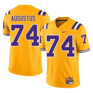 Gold Mens Limited College Football Louisiana State Tigers #74 Braden Augustus Jersey 984011-193