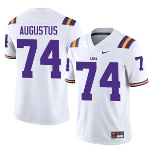 White Braden Augustus Men's College Football Fighting Tigers Game #74 Jerseys 753161-741