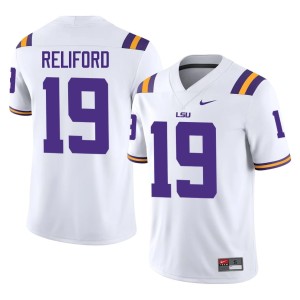 White College Football Tiger Nation Official Mens #19 Gabriel Reliford Jerseys 281369-744