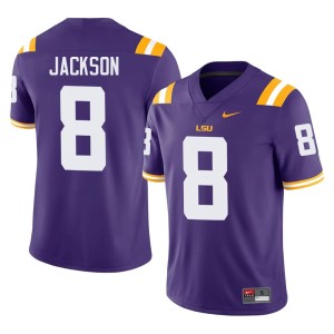 Purple Embroidery Mens LSU Tigers College Football #8 Ja'Keem Jackson Jerseys 415563-925
