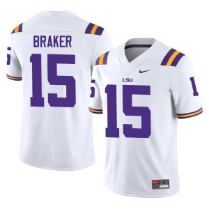 White Tiger Nation Men's College Football Limited Jaiden Braker #15 Jersey 324539-261