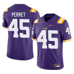 Purple College Football Tigers Limited #45 Men Sean Perret Jersey 632769-261