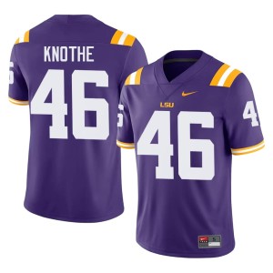 Purple Men College Football Louisiana State University Tigers Seth Knothe 2026-27 #46 Jersey 278947-819