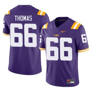 Purple #66 Limited Louisiana State University Tigers College Football Solomon Thomas Men's Jerseys 816613-458