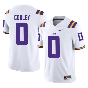 White Men's Alumni College Football Tamarcus Cooley Geaux Tigers #0 Jerseys 428981-187