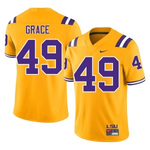 Gold Theo Grace 2026 Men Tigers #49 College Football Jersey 925519-344