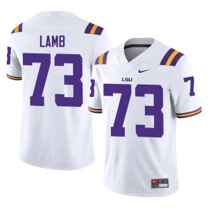 White #73 LSU Tigers College Football Mens Adrian Lamb Alumni Jerseys 391656-653