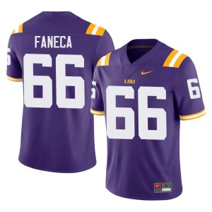 Purple Limited Men College Football Tigers #66 Alan Faneca Jersey 780251-615