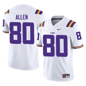 White Men Player College Football Tiger Nation #80 Brayden Allen Jersey 347467-534