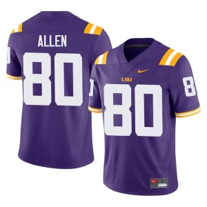 Purple Brayden Allen #80 Mens 2026 College Football Louisiana State University Tigers Jerseys 746575-980