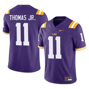 Purple #11 Brian Thomas Jr. Limited College Football Men Geaux Tigers Jersey 300561-103