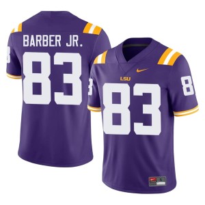 Purple 2026-27 #83 College Football Men Corey Barber Jr. Geaux Tigers Jerseys 692275-355