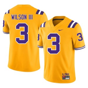 Gold Eugene Wilson III Tiger Nation College Football #3 Men's NCAA Jerseys 933409-770