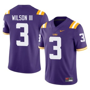 Purple Mens Louisiana State University Tigers College Football Limited Eugene Wilson III #3 Jerseys 569678-864