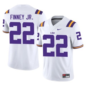 White Replica Men Havon Finney Jr. #22 College Football Tigers Jersey 721513-450