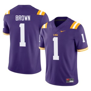 Purple Tiger Nation Game #1 College Football Jayce Brown Men Jerseys 966421-172