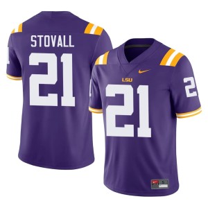 Purple Fighting Tigers University #21 Men's Jerry Stovall College Football Jersey 953304-588