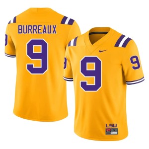 Gold #9 Mens College Football LSU Joe Burrow Burreaux Alumni Jersey 877825-447