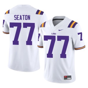 White College Football Official Jordan Seaton LSU Mens #77 Jerseys 832939-851