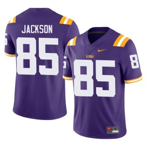 Purple College Football Josh Jackson Men University Louisiana State Tigers #85 Jersey 855657-907