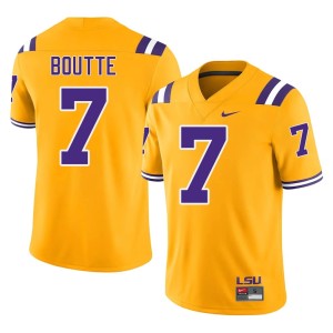 Gold College Football Men Stitched #7 LSU Tigers Kayshon Boutte Jerseys 747424-438