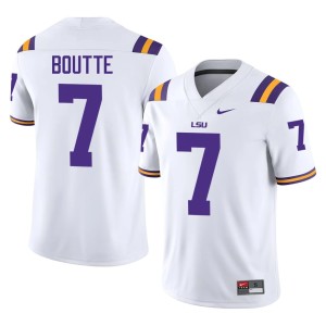 White #7 Kayshon Boutte College Football Replica LSU Mens Jerseys 193848-161
