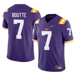 Purple Fighting Tigers Men #7 Kayshon Boutte Limited College Football Jerseys 876222-157