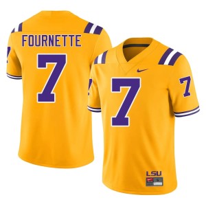 Gold #7 Mens Official College Football LSU Leonard Fournette Jerseys 484146-355