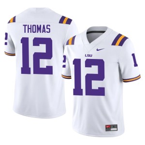 White Men's Malachi Thomas Fighting Tigers College Football #12 2026 Jerseys 613912-991