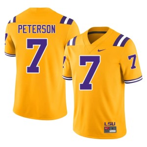 Gold Mens Patrick Peterson College Football 2026 #7 LSU Jerseys 971090-763