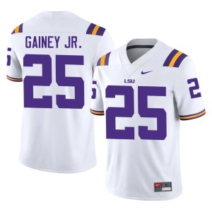 White Men Rod Gainey Jr. College Football Player Geaux Tigers #25 Jersey 822219-635