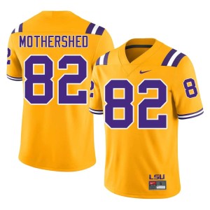 Gold #82 College Football Official Roman Mothershed Men Fighting Tigers Jersey 115912-726