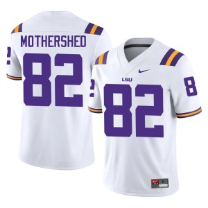White #82 Roman Mothershed LSU Tigers Replica College Football Men Jerseys 945397-244