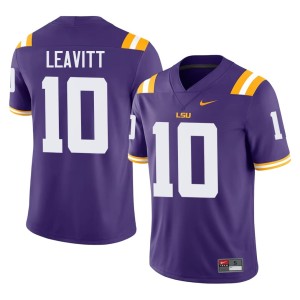 Purple College Football 2026-27 LSU Tigers #10 Sam Leavitt Men Jerseys 877486-842