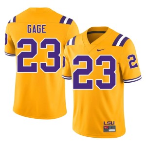 Gold LSU Stacy Gage Mens #23 College Football Replica Jerseys 208542-118