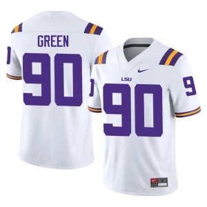 White #90 Replica LSU College Football Stephiylan Green Mens Jersey 719027-115