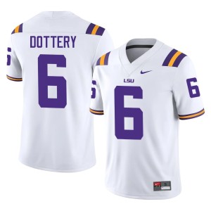 White Tigers Limited Men's TJ Dottery #6 College Football Jersey 283651-134