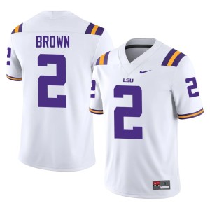 White Limited College Football Louisiana State University Tigers Mens Tre' Brown #2 Jerseys 196615-453