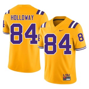Gold Men's Stitched Fighting Tigers #84 Tyree Holloway College Football Jersey 614160-279