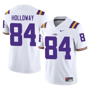 White College Football Stitched Tyree Holloway Men LSU #84 Jerseys 723978-287