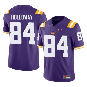 Purple Men's College Football 2026-27 Tyree Holloway #84 Tigers Jersey 960959-523