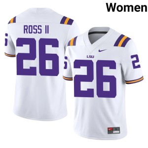 White LSU 2026 Women's College Football #26 Charles Ross II Jerseys 785816-888