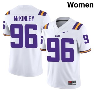 White Fighting Tigers Alumni Women's College Football Dominick McKinley #96 Jerseys 839997-443