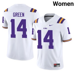 White College Football #14 Game Trey'Dez Green Women Tiger Nation Jerseys 119859-776