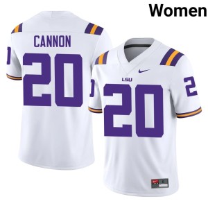 White Womens Player Billy Cannon College Football #20 Louisiana State Tigers Jerseys 888072-394