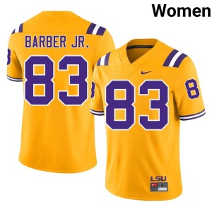 Gold Geaux Tigers 2026-27 Corey Barber Jr. College Football #83 Womens Jersey 920928-404