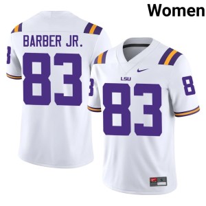 White College Football Women's Stitched Corey Barber Jr. Fighting Tigers #83 Jersey 790120-709