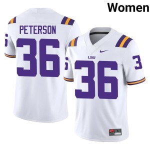 White Tigers College Football 2026-27 Emari Peterson Womens #36 Jersey 774652-518