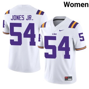 White Tiger Nation Women's #54 Ja'Mard Jones Jr. Official College Football Jersey 964844-559